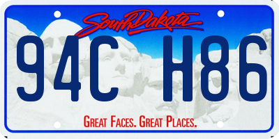 SD license plate 94CH86