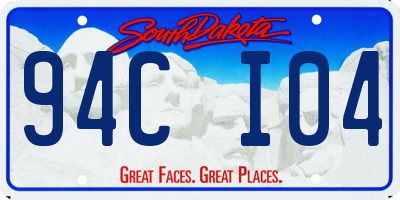 SD license plate 94CI04