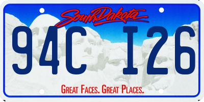 SD license plate 94CI26