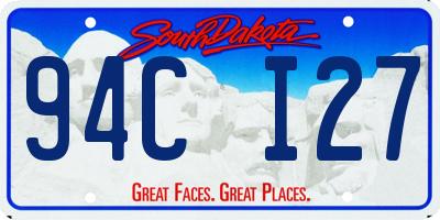 SD license plate 94CI27