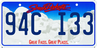 SD license plate 94CI33