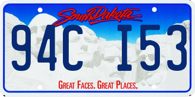 SD license plate 94CI53