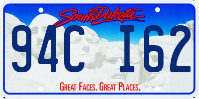 SD license plate 94CI62