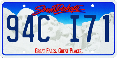 SD license plate 94CI71