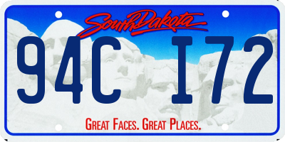 SD license plate 94CI72