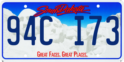 SD license plate 94CI73