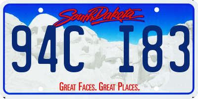 SD license plate 94CI83