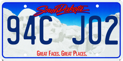 SD license plate 94CJ02
