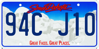 SD license plate 94CJ10