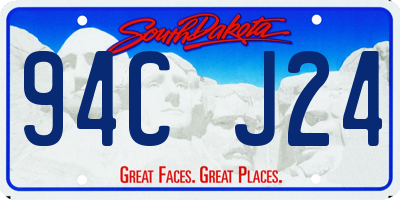 SD license plate 94CJ24