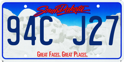 SD license plate 94CJ27