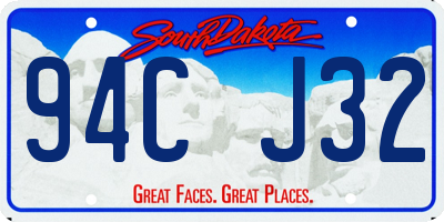 SD license plate 94CJ32