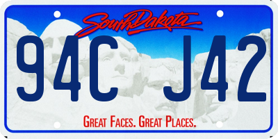 SD license plate 94CJ42