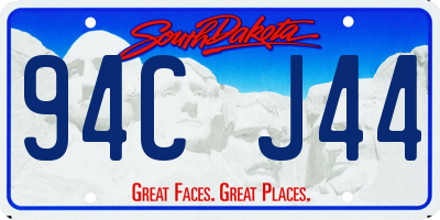 SD license plate 94CJ44