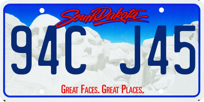 SD license plate 94CJ45