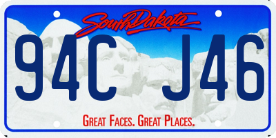 SD license plate 94CJ46