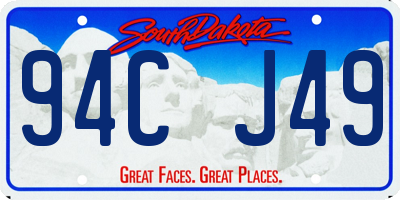 SD license plate 94CJ49