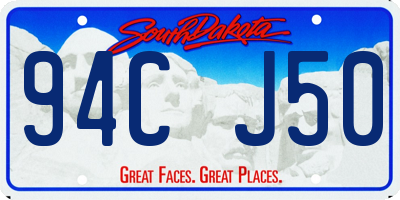 SD license plate 94CJ50