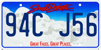 SD license plate 94CJ56