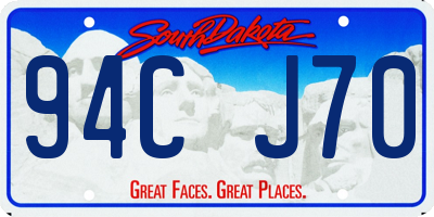 SD license plate 94CJ70