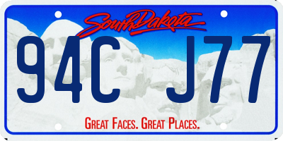 SD license plate 94CJ77