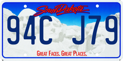 SD license plate 94CJ79