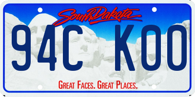 SD license plate 94CK00