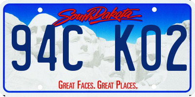 SD license plate 94CK02