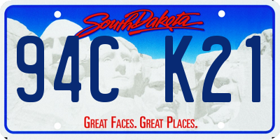 SD license plate 94CK21