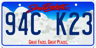 SD license plate 94CK23