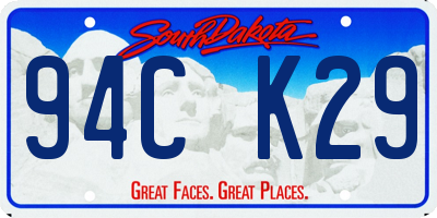 SD license plate 94CK29