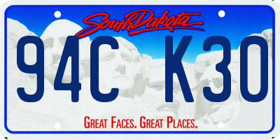SD license plate 94CK30