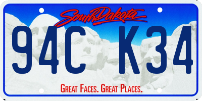 SD license plate 94CK34