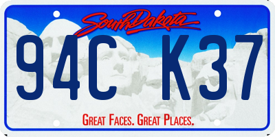 SD license plate 94CK37