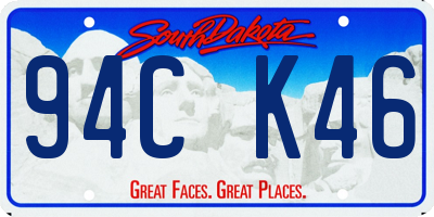 SD license plate 94CK46