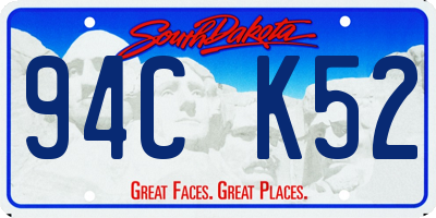 SD license plate 94CK52