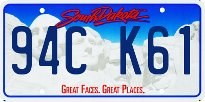 SD license plate 94CK61