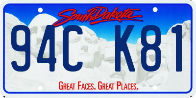 SD license plate 94CK81