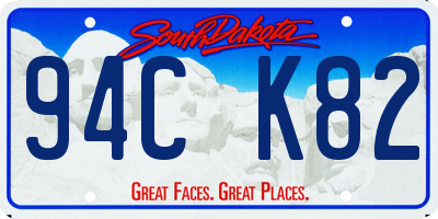 SD license plate 94CK82