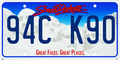 SD license plate 94CK90