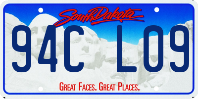 SD license plate 94CL09