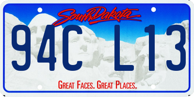 SD license plate 94CL13