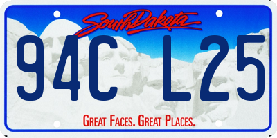 SD license plate 94CL25