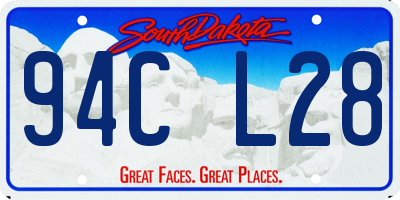 SD license plate 94CL28