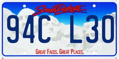 SD license plate 94CL30