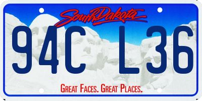 SD license plate 94CL36