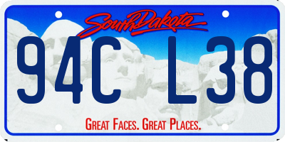 SD license plate 94CL38