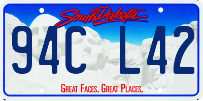 SD license plate 94CL42