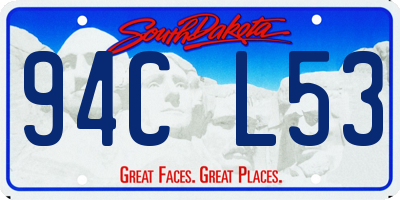 SD license plate 94CL53