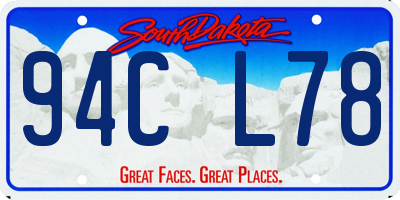 SD license plate 94CL78